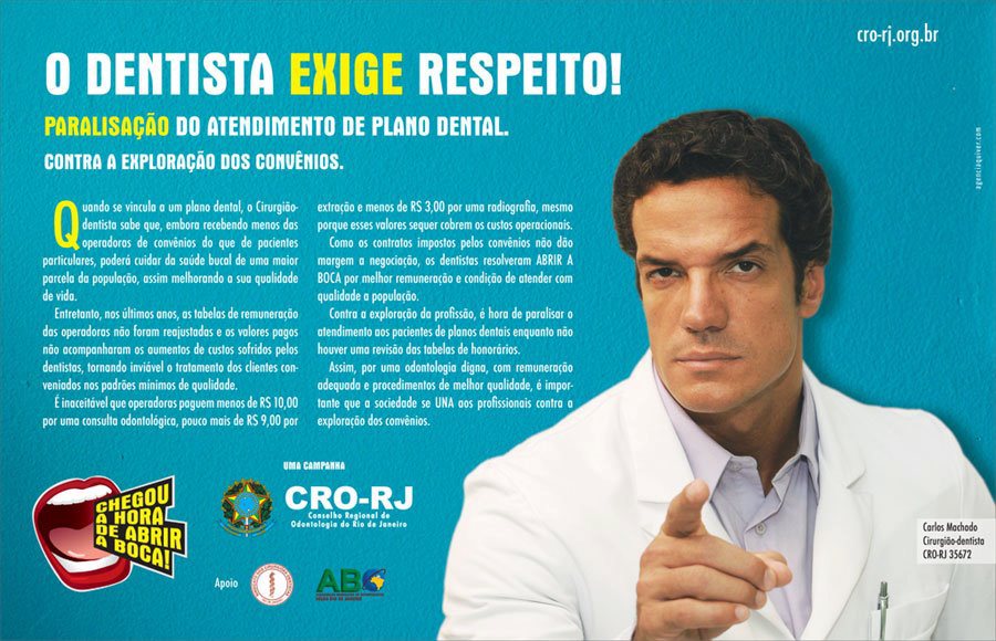 dentista exige respeito
